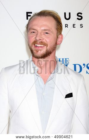 LOS ANGELES - AUG 21:  Simon Pegg at 