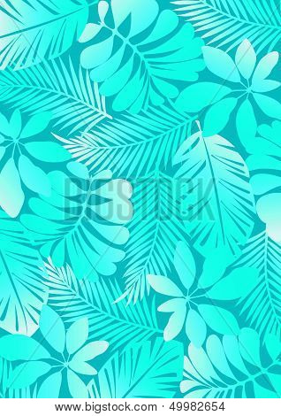 Tropical pattern aqua