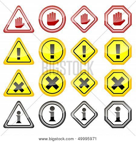 Warning Danger Icons
