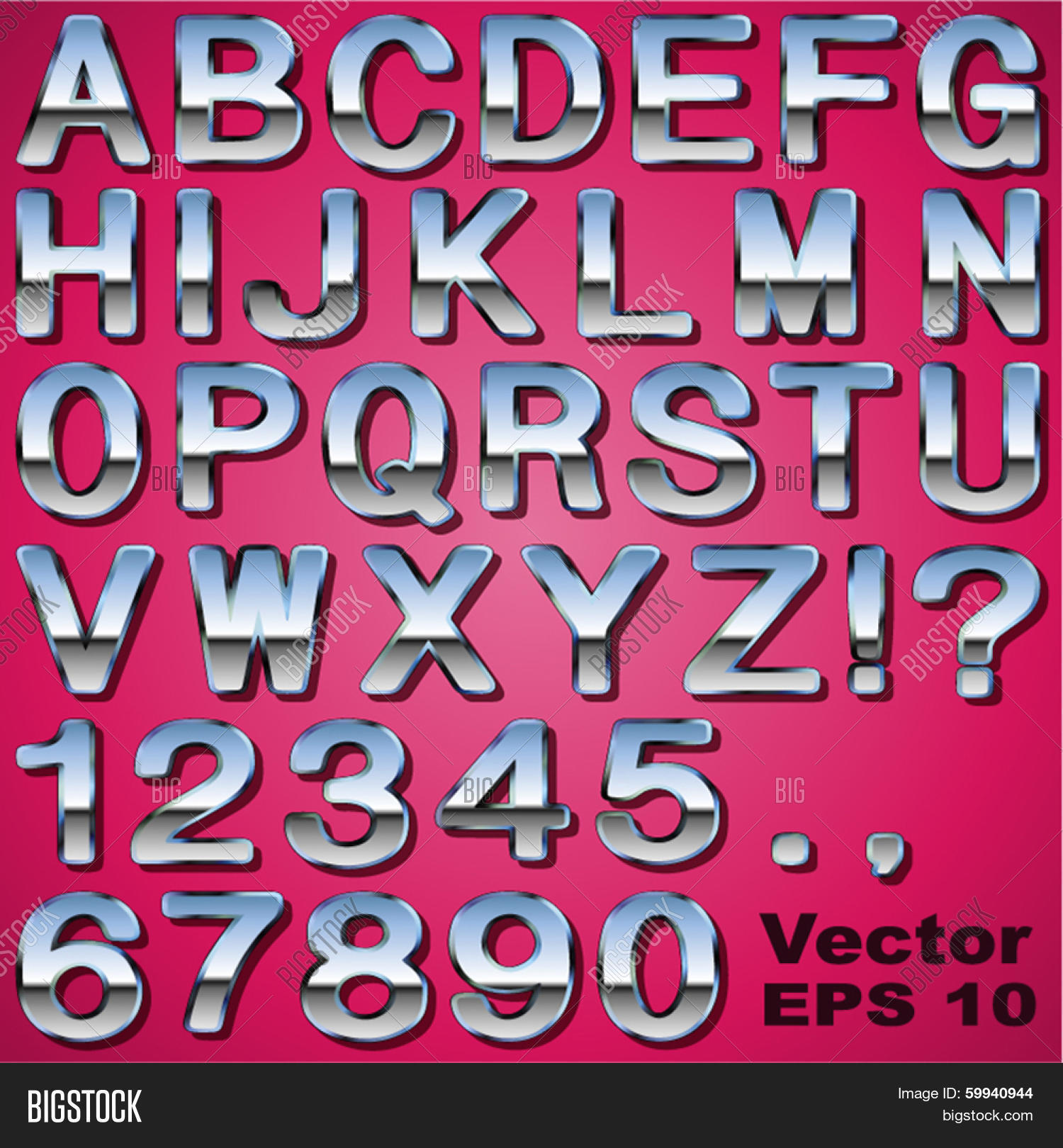 Alphabet Sit Shiny Vector & Photo (Free Trial) | Bigstock