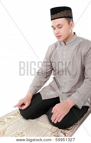 Man Muslim Doing Prayer