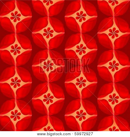 Red Flowers Background Petal Illustration