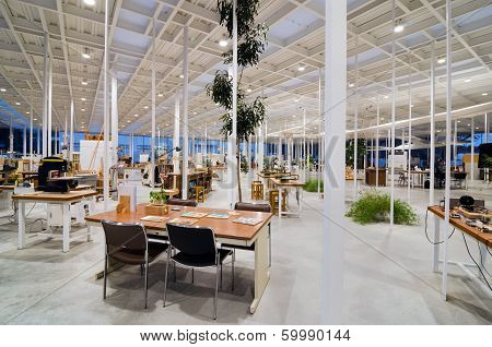Tokyo, Japan - November 27 : Interior of Modern Workshop in Kanagawa Institute of Technology