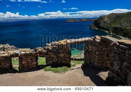 Inca Ruins Of Isla Del Sol, Bolivia