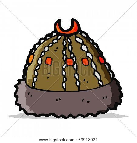 cartoon barbarian raider hat
