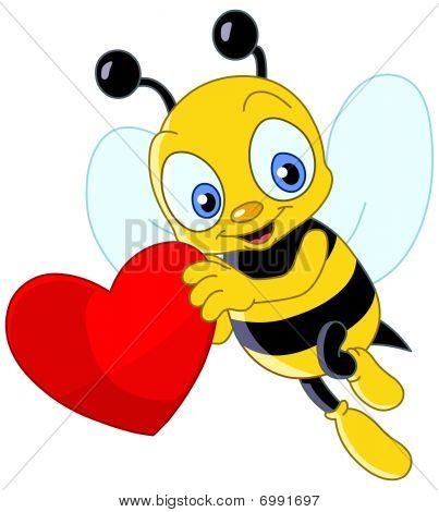 Söt Bee Valentine
