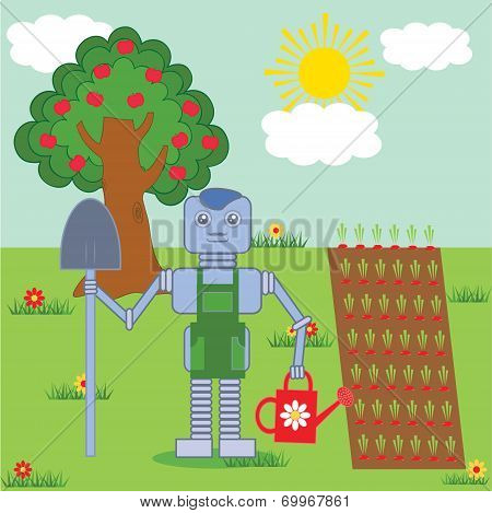 Robot In The Garden