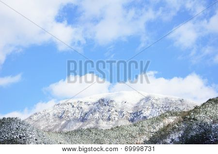 Snowy Jeoksang Mountain In Jeonranam-do, Korea