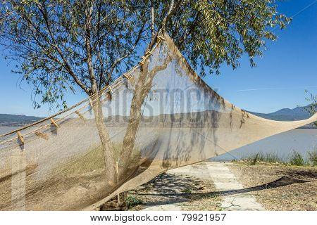 Drying Fishing Net