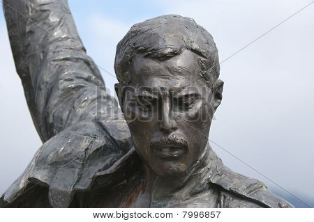 Switzerland, Montreux, Freddie Mercury, A Fragment Of The Monument On The Shore Of Lake Geneva
