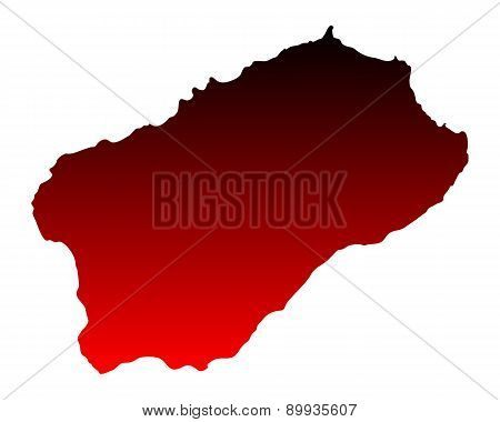 Map Of Santo Antao