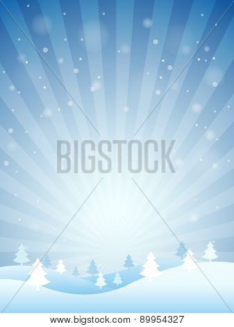 Winter Landscape Background