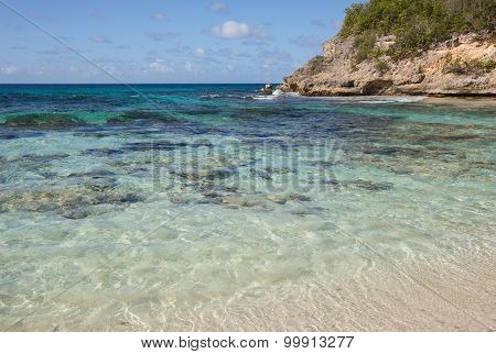 Caribbean beach in Guadeloupe