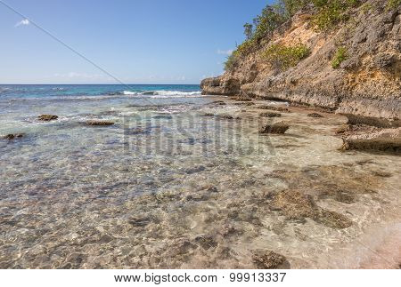 Caribbean beach in Guadeloupe