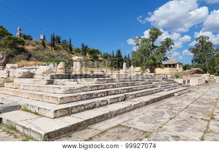 Greater Propylaia, ancient Eleusis, Attica, Greece