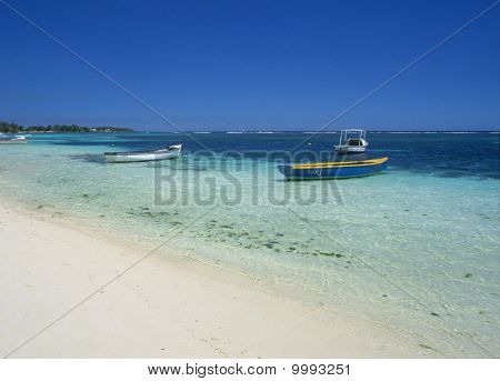 Grand Baie plaży i laguny wyspa Mauritius