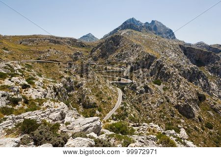 Serpentine Road To Sa Calobra, Mallorca