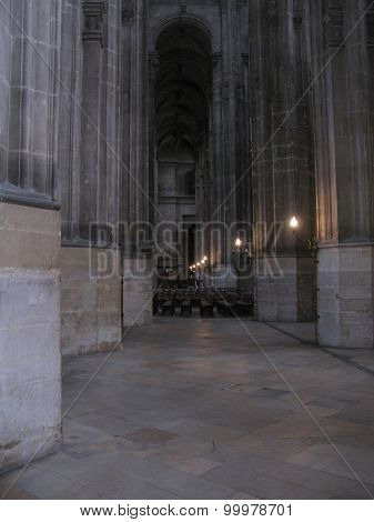 Church interior Saint-Eustache Paris