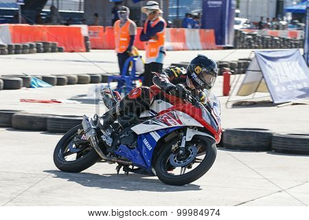 Yamaha Motorbike Racing At Thailand