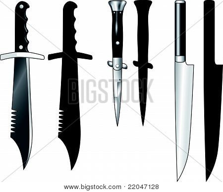 Knives : Hunting knife, Switchblade, Carving knife : Bigstock