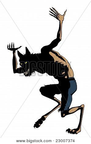 Werewolf Dances. Clip art Cartoon : Bigstock