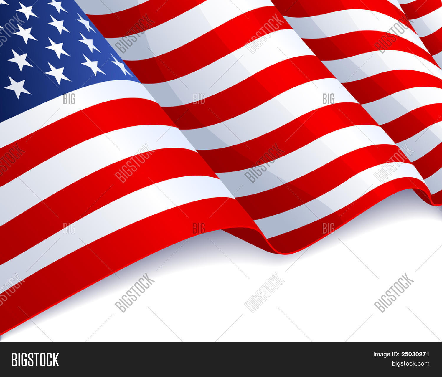 矢量图-美国国旗在白色背景 库存矢量图和库存照片 | bigstock