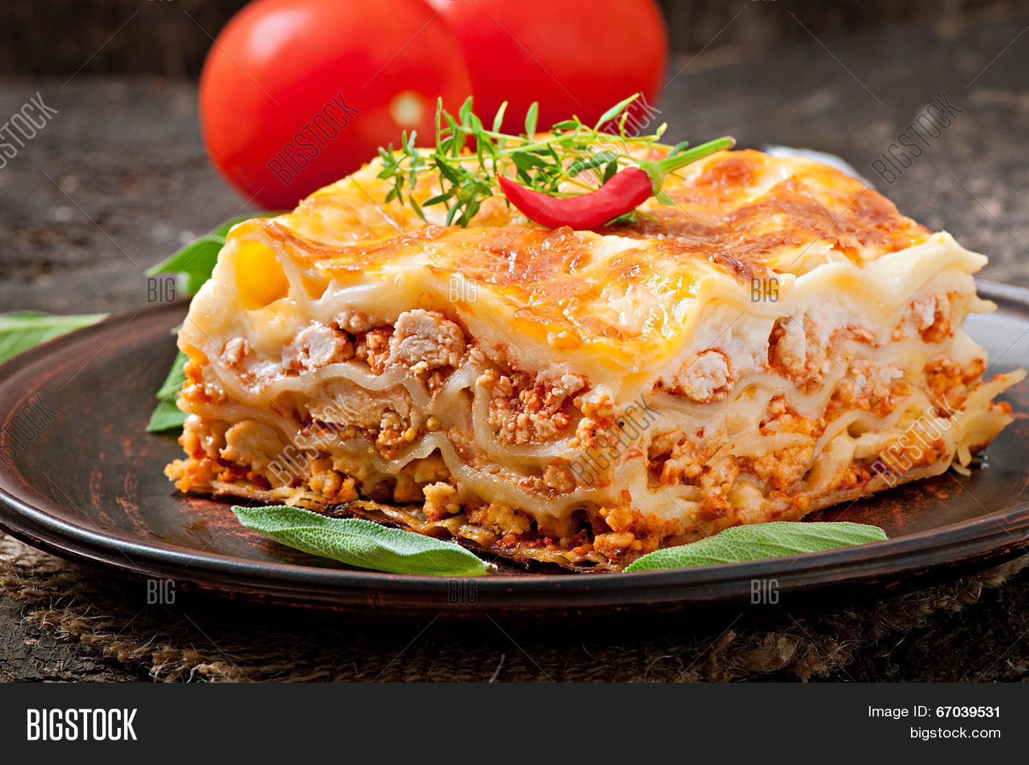 classic lasagna with bolognese sauce
