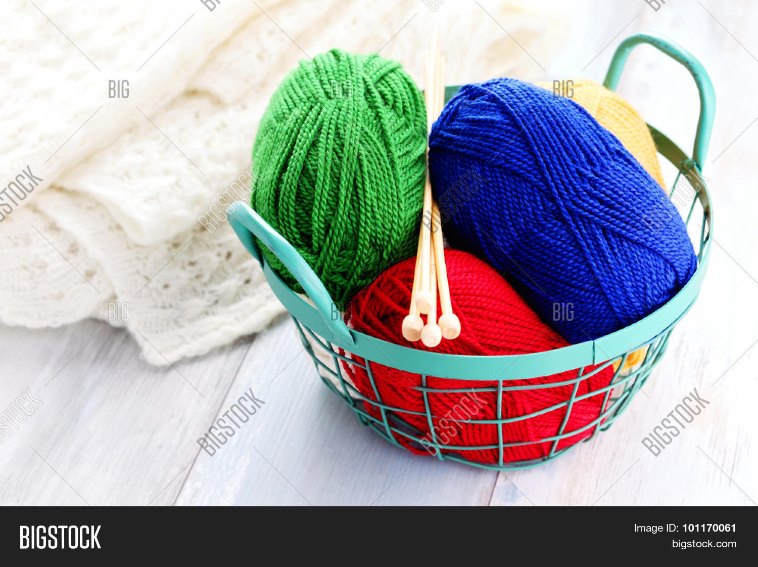 lots of colorful wool - needlecraft