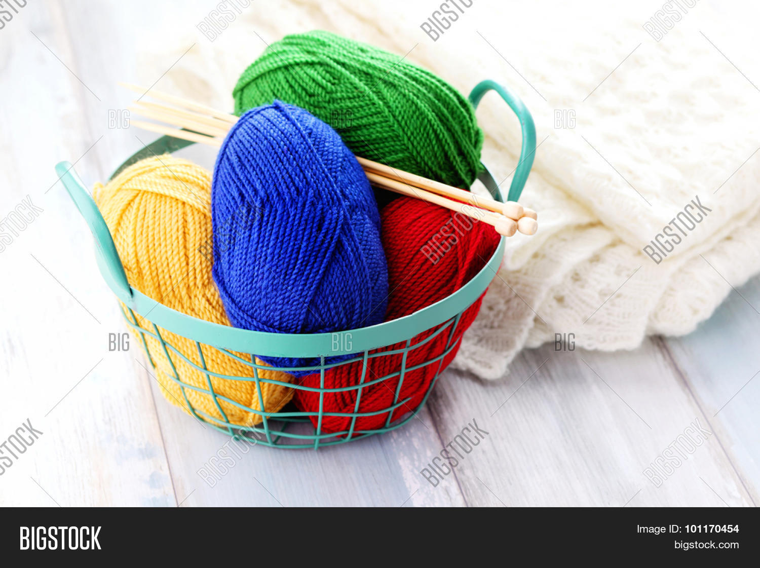 lots of colorful wool - needlecraft