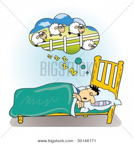 同时数羊睡觉的人