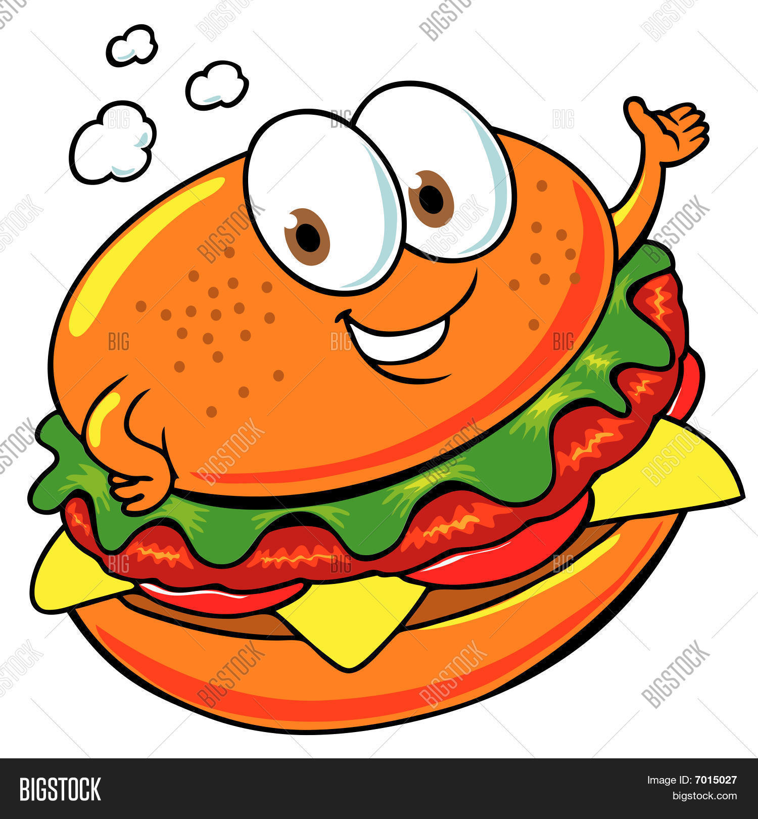 快乐汉堡矢量图和照片 | bigstock