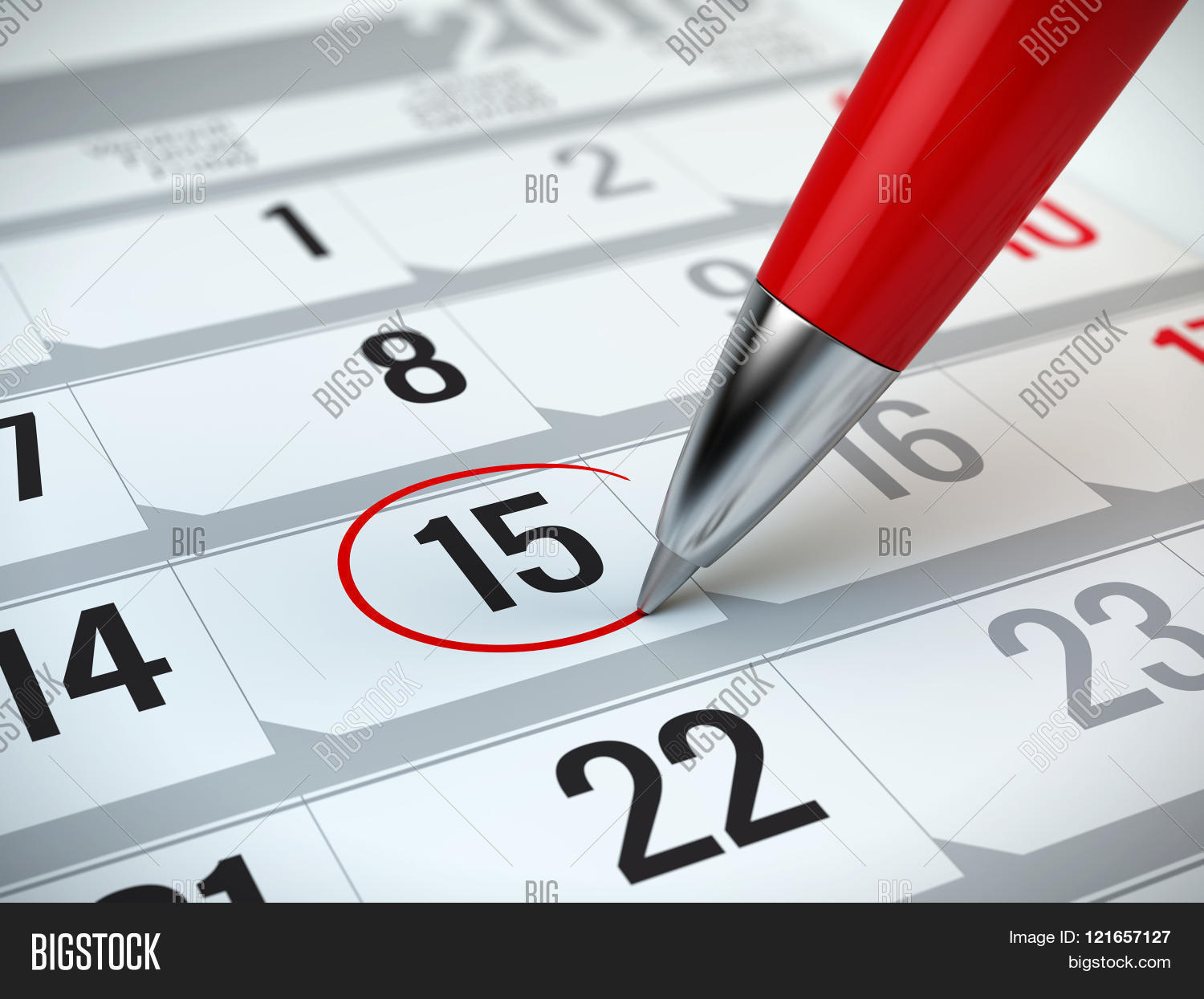 concept of important day, reminder, organizing time and schedule