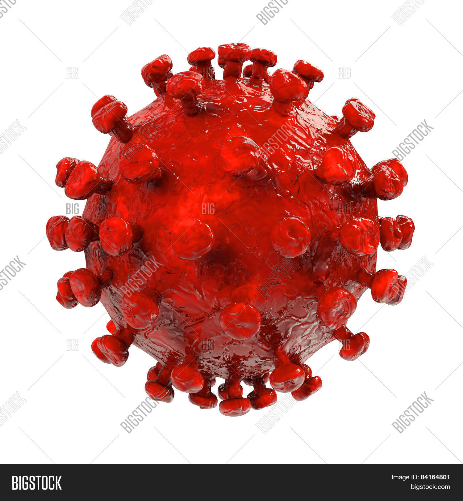 hiv virus - 3d rendered illustration isolated on white