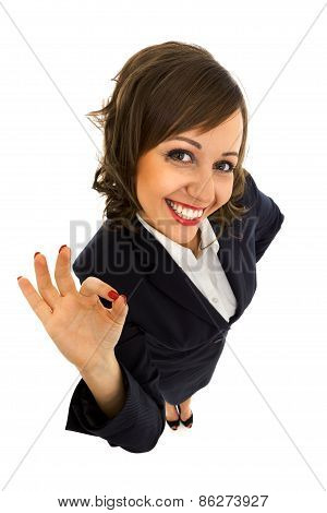 excited businesswoman