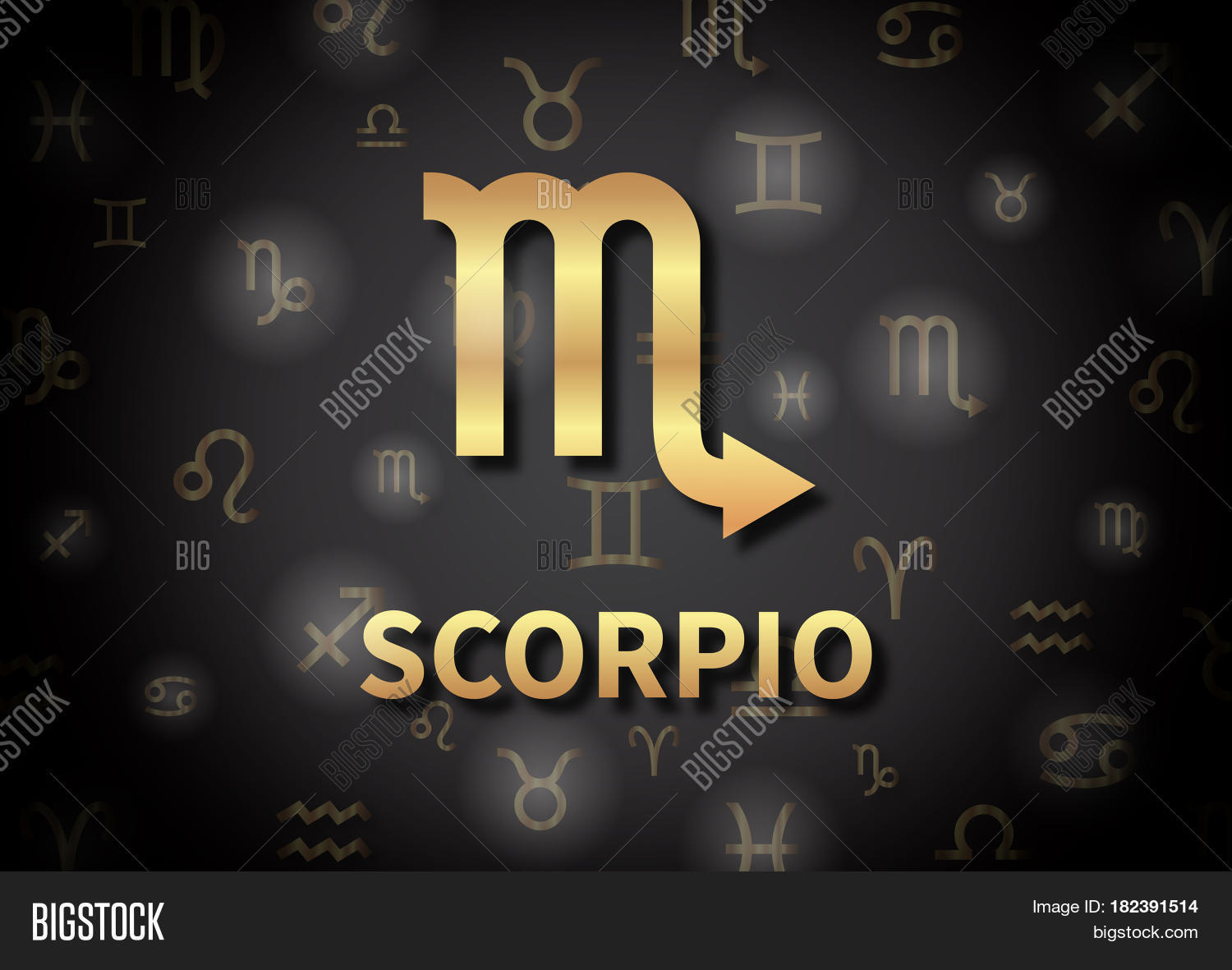 an illustration representing the zodiac sign of scorpio 库存照片