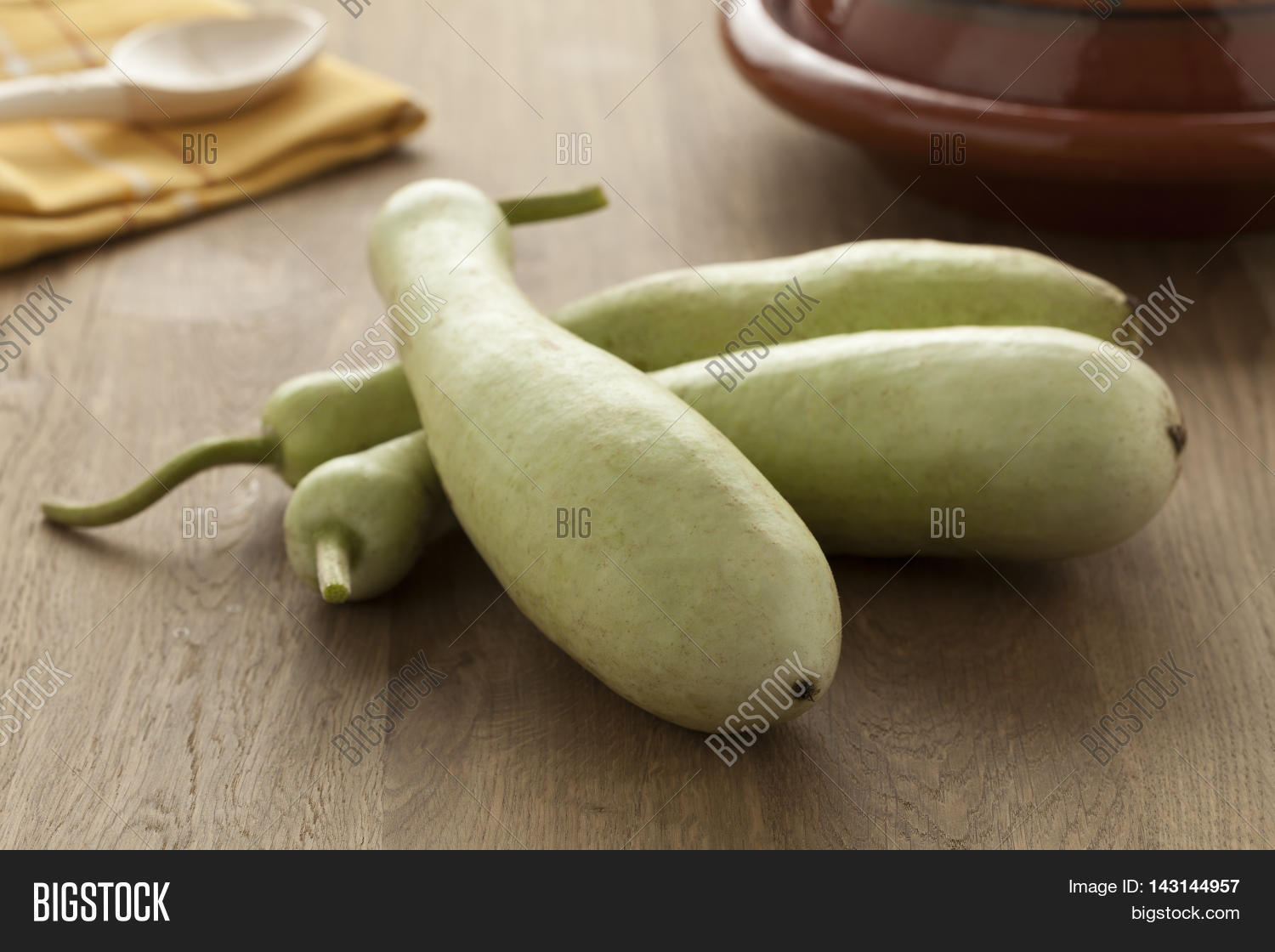 fresh whole moroccan bottle gourds
