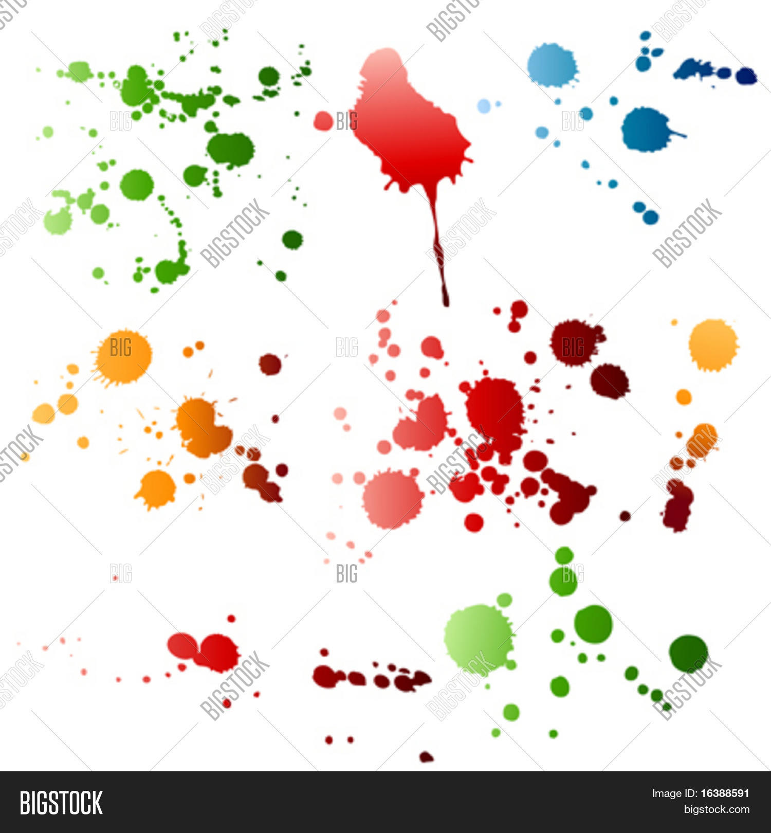 矢量grunge 的设计元素-水彩颜料