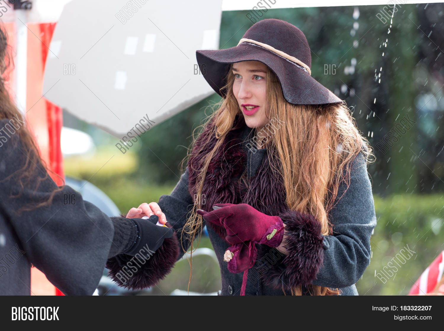 riga latvia - april 22 2017: tweed ride 2017. its raining.