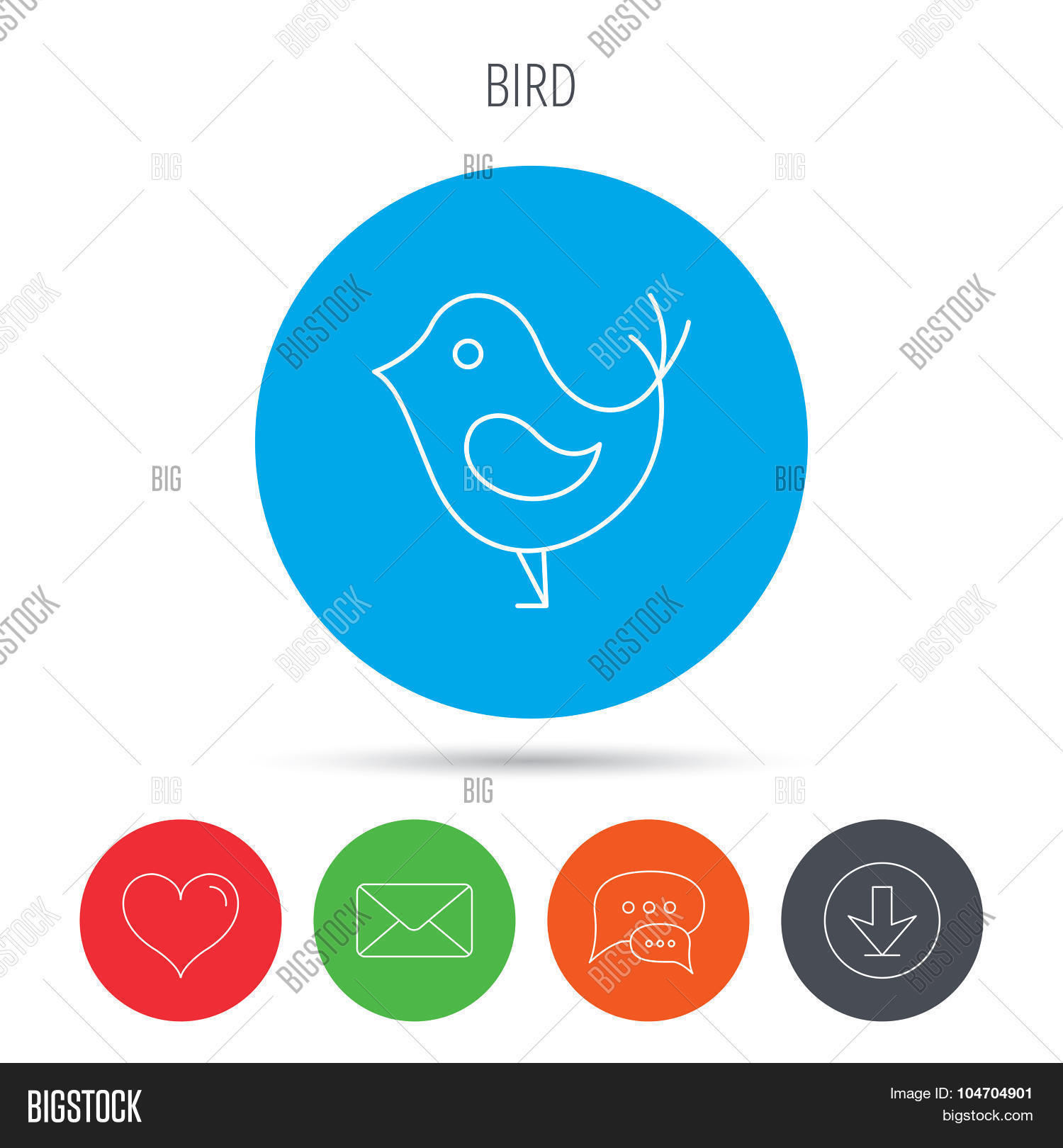 short messages in twitter concept symbol