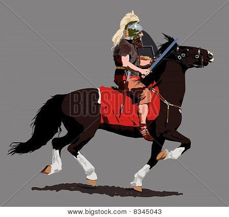Roman Cavalry Illustration : Bigstock