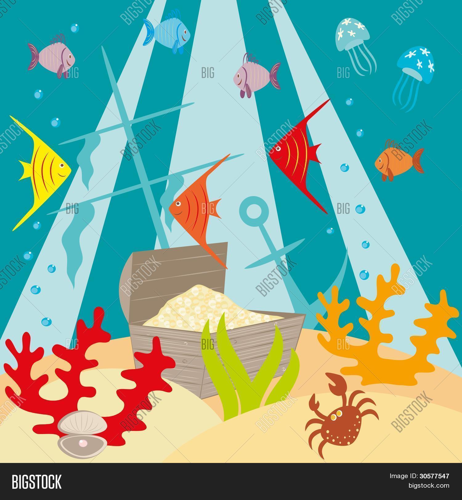 胸部上 a 海-bottom.eps 库存矢量图和库存照片 | bigstock