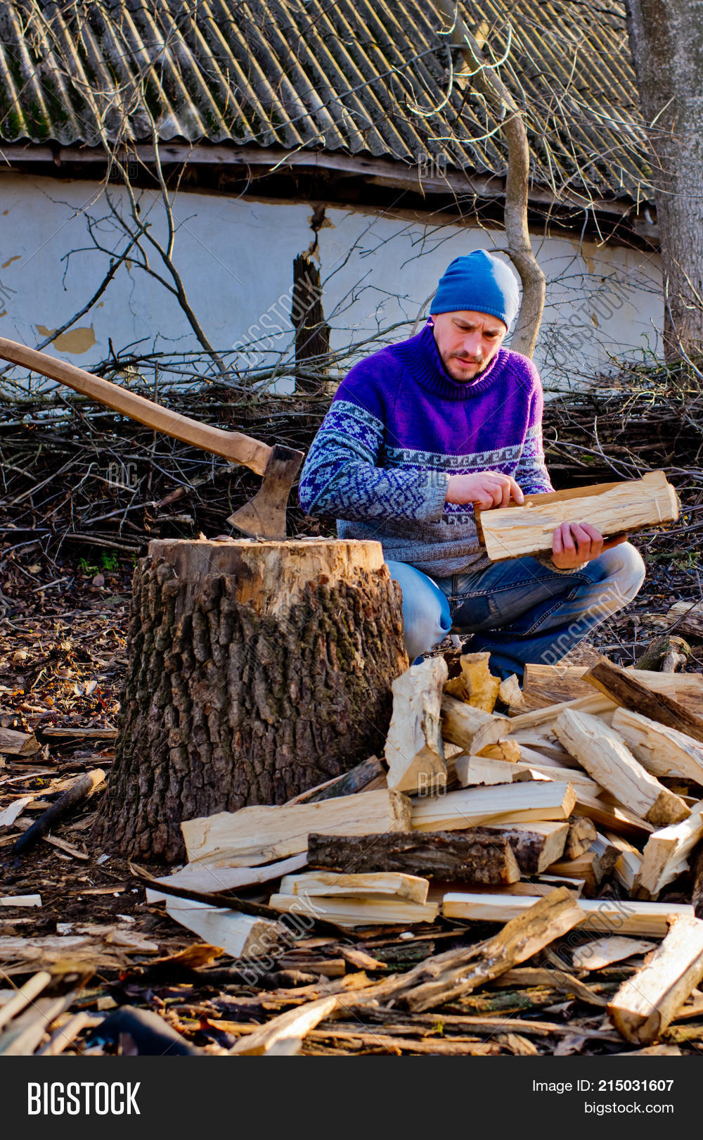 portrait of woodcutter.