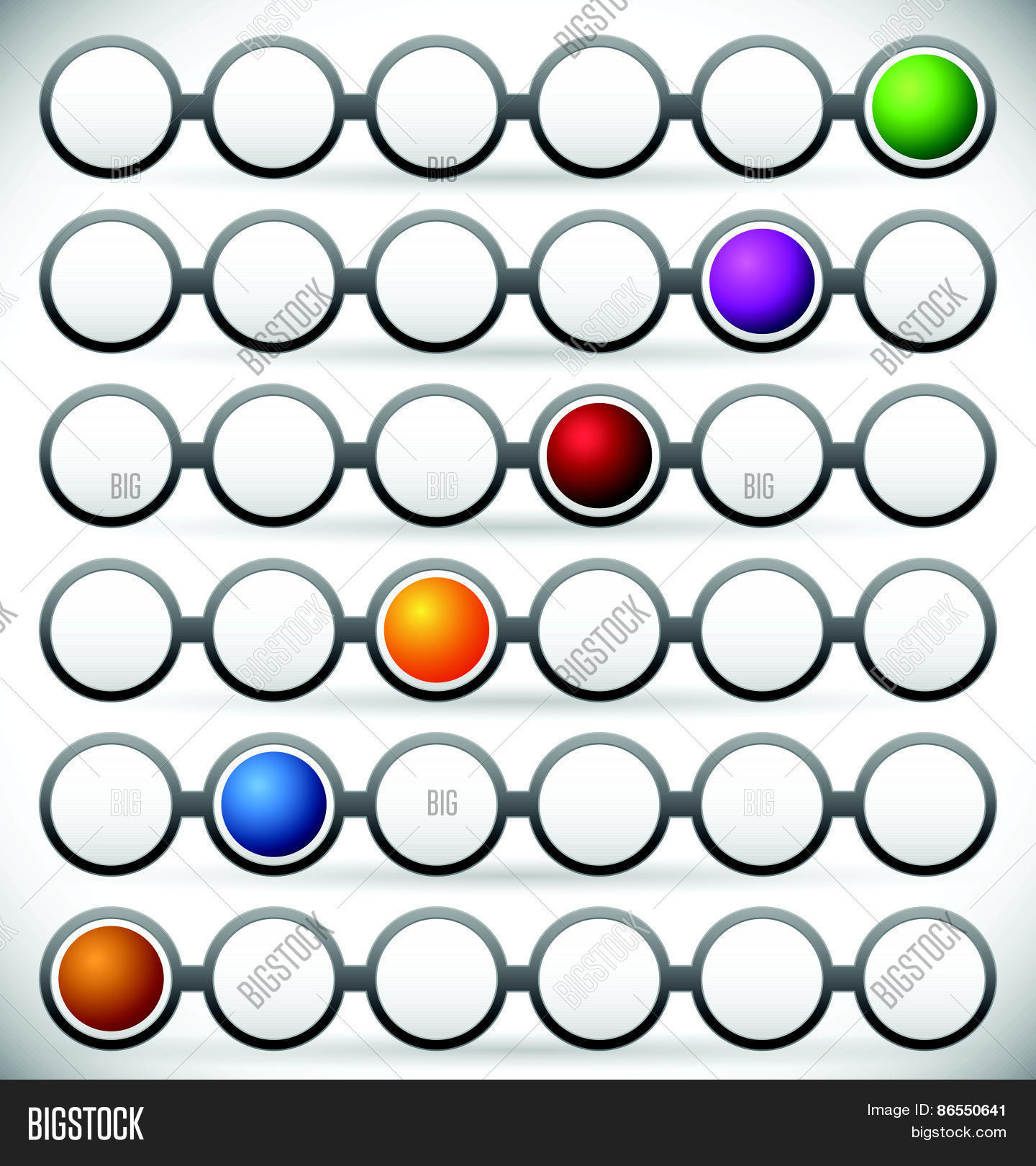 color coded steps, phase, progress indicators. dark version.