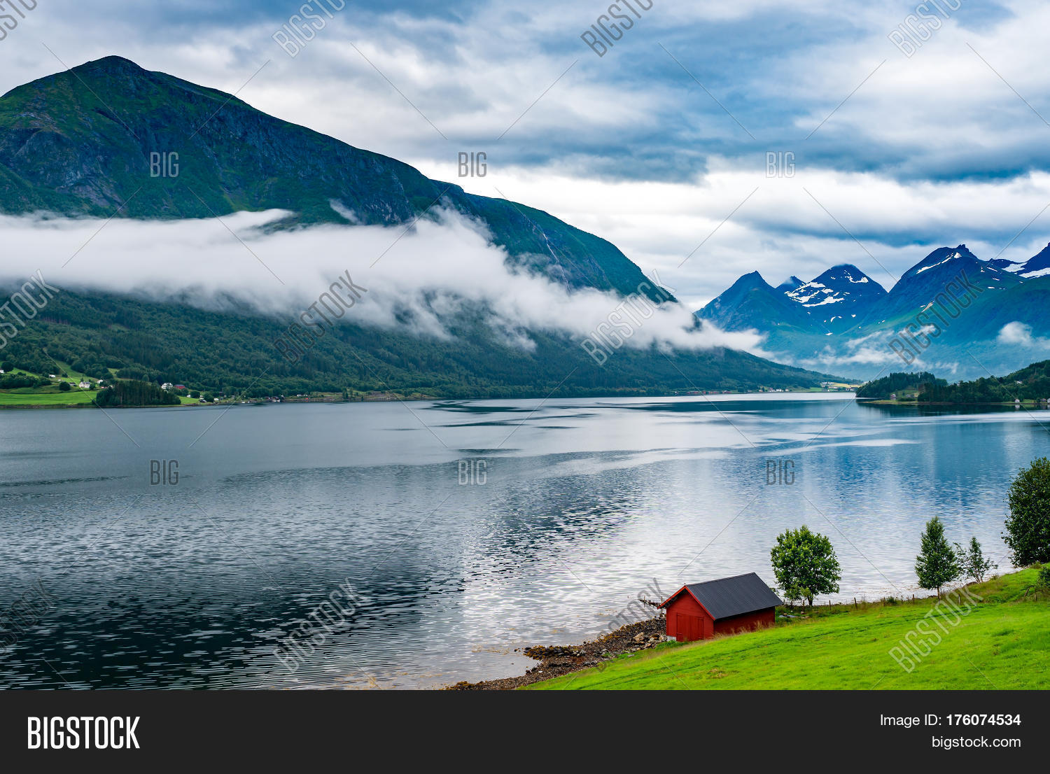 beautiful nature norway natural landscape.