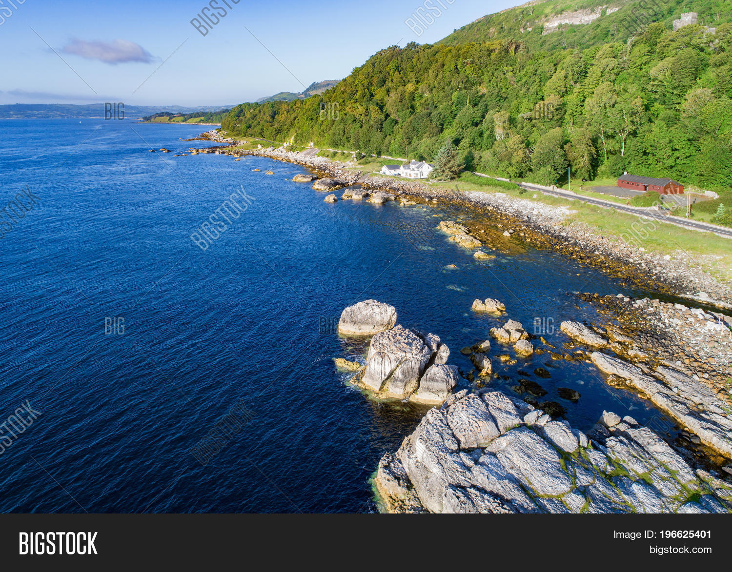 the eastern coast of northern ireland and antrim coastal road a.