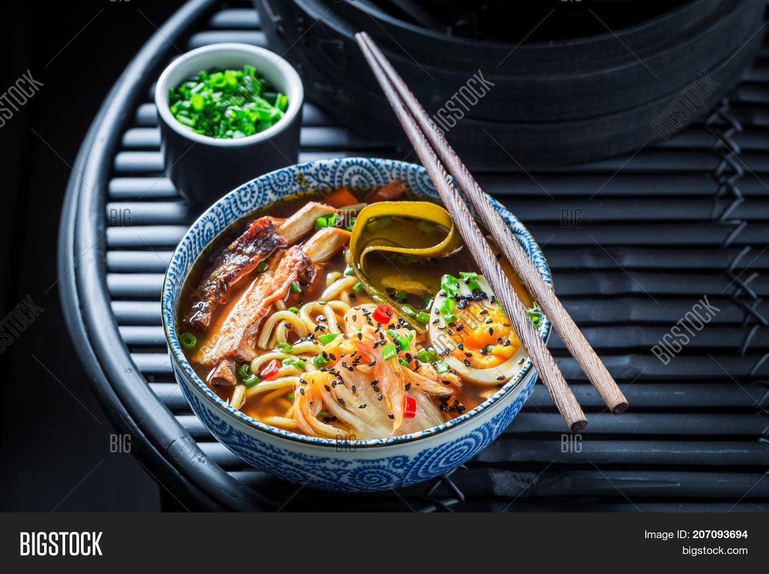 enjoy your kimchi soup with ribs and eggs