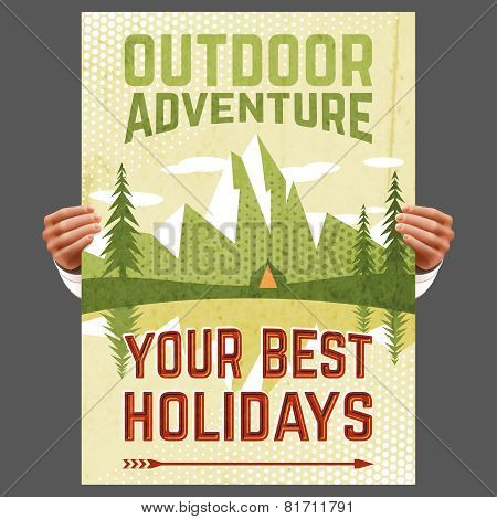 outdoor adventure tourism poster
