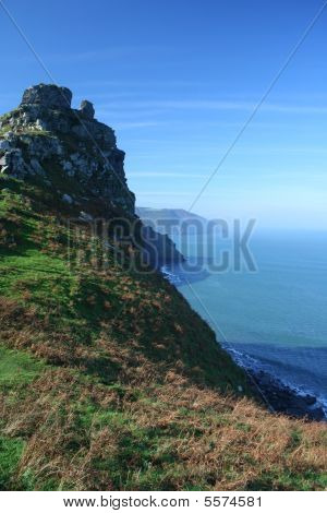 Romantic Misty Devonshire Coastline : Bigstock