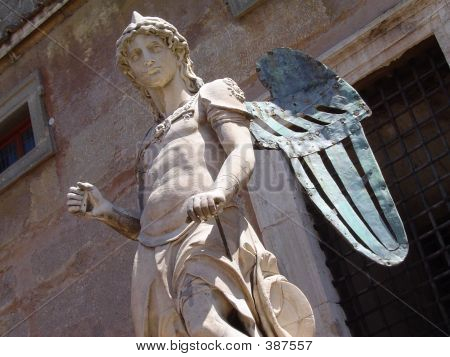 angel was originally on the top of castello sant� angelo