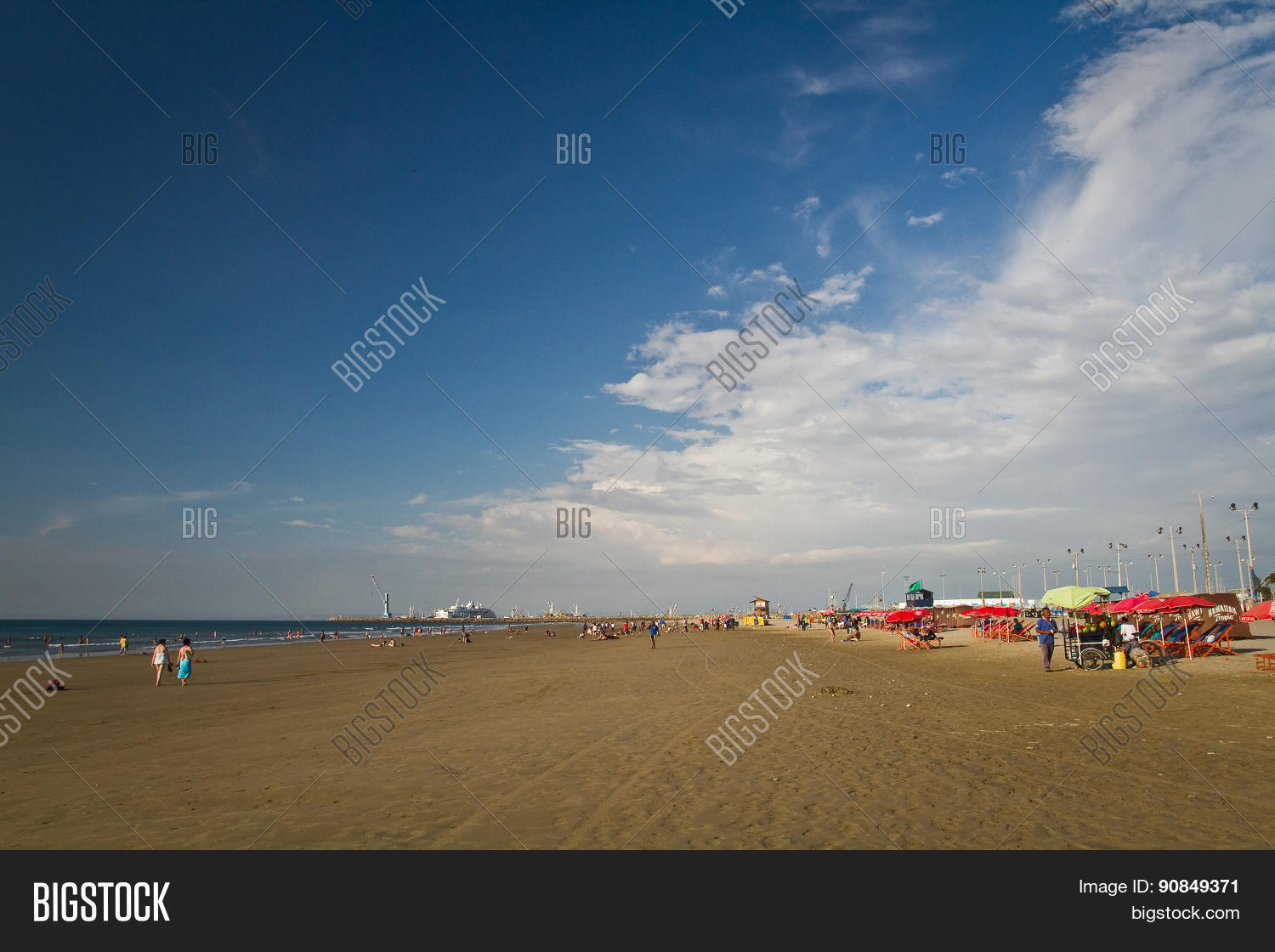 manta, ecuador - june 1, 2012: beautiful view